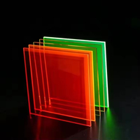 HUASHUAITE Prix d'usine Fluorescent Glow in the Dark Feuille acrylique pour la lumière avec diffuseur acrylique