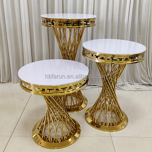 Support à gâteau <span class=keywords><strong>doré</strong></span> FURUN Factory, socle en métal, table à dessert, piédestal pour la décoration de mariage, fournitures pour événements et fêtes - Product Image 5