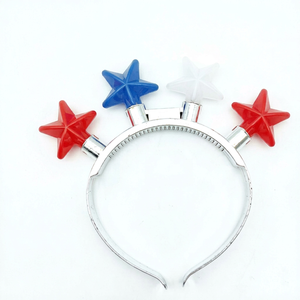 Diadema Luminosa con Forma de Estrella de Cinco Puntas para el Día de la Independencia Americana 2023, Diadema con Bombillas LED para el Día de la Independencia - Product Image 1