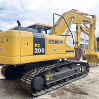 KOMATSU PC200-8 20 Ton, ekskavator Hydraulic Ulis perayap dengan Gearbox mesin PLC & pompa