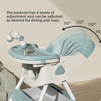 Chaise de salle à manger multifonctionnelle pour bébé Portable pliable Siège d'apprentissage pour enfants Chaise haute pour bébé