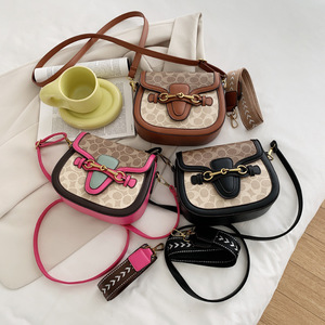 Bolso Bandolera Retro <span class=keywords><strong>de</strong></span> Moda 2026 para Mujer, con <span class=keywords><strong>Correas</strong></span> Anchas, Dos <span class=keywords><strong>Correas</strong></span>, Cuero PU, Cierre <span class=keywords><strong>de</strong></span> Cremallera, Poliéster - Product Image 4
