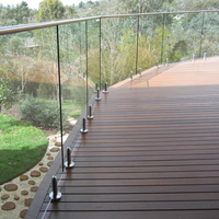 Robinet en verre en acier inoxydable Duplex 2205 de haute qualité rond pour balustrades en verre mains courantes garde-corps en verre
