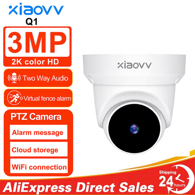 Xiao Vv Q1 4MP HD 2.4Ghz WiFi Indoor CCTV Camera Night Vision Two-way Audio Human Detection WHITE CE/FCC Certified