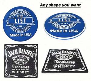 Soft Coasters Rubber 3D Custom Rubber Coaster Custom <b>Waterproof</b> Drink Coasters - Product Image 5