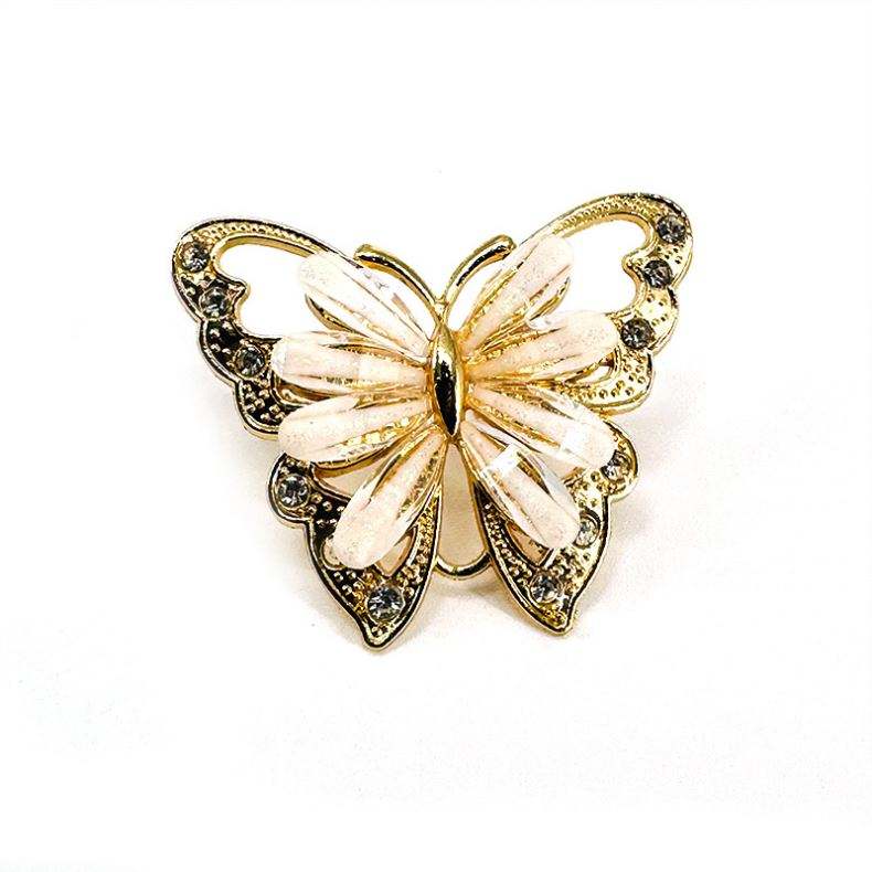 2025 Metal Decorative Buckle Diamond Butterfly Design Crystal Bow and Letter Buckles Made of Zinc Alloy for Bags