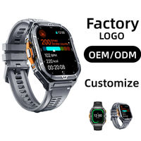 Montre connectée de sport X5 pour l'extérieur, écran carré AMOLED, montre-bracelet robuste, appels téléphoniques, logo personnalisé