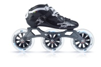Patins à roulettes professionnels à 3 roues avec doublure en coton, cadre en fibre de carbone monocouche, roues en PU, légers, robustes et confortables