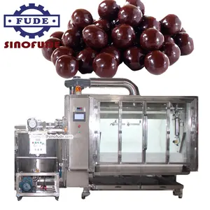 High capacity chocolate coating machine/belt coater