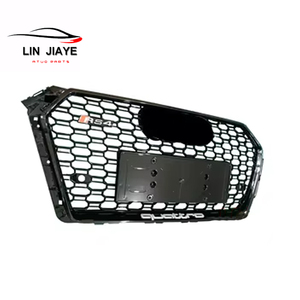 Grille de pare-chocs avant de haute qualité pour <span class=keywords><strong>Audi</strong></span> A4 2017-2019 modifiée en grille <span class=keywords><strong>RS4</strong></span>, maille nid d'abeille, matériau ABS, grille <span class=keywords><strong>RS4</strong></span> - Product Image 6