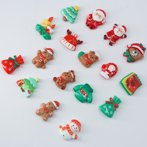 Hancartoon dễ thương Little Bear và Santa Claus nhựa Phụ kiện cho DIY Giáng sinh decorationsdicrafts loạt - Product Image 2