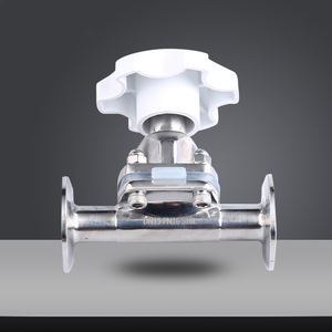 Katup Diafragma Saniter Manual Baja Tahan Karat untuk Gas Suhu Tinggi Ukuran Sedang 1/2"-4" Merek WENZHE - Product Image 4