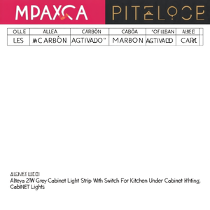 Striscia LED grigia Altea 21W con interruttore per illuminazione sottopensile da cucina - Product Image 2