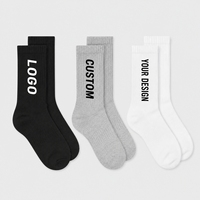 Chaussettes de sport confortables avec logo personnalisé, chaussettes à coussinets pour l'entraînement quotidien et les activités de plein air