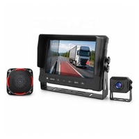 Système de caméra de détection d'angle mort pour piétons avec moniteur DVR 9 pouces pour camions et véhicules utilitaires