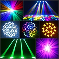U`King 120W Lumières de scène Gobo 8 couleurs Effets d'éclairage pour mariage Disco Dj Party Ktv Bar avec télécommande Lampe à tête mobile