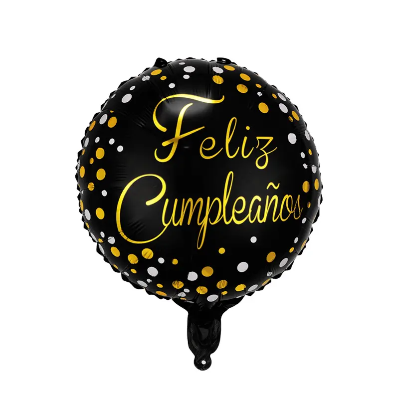 18 Inch Ronde Gelukkige Verjaardag Feliz Cumpleanos Folie Ballonnen In Verschillende Ontwerpen