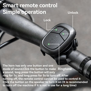 Per ROCKBROS Wireless telecomando bicicletta clacson elettrico impermeabile <span class=keywords><strong>campanello</strong></span> di avvertimento per strada bici elettriche per bambini - Product Image 3
