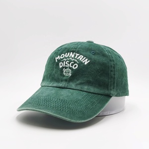 Wholesale Blank Vintage Unstructured Baseball Caps Custom 3D Embroidery Logo 6 Panel Washed Cotton Distressed <strong>Dad</strong> <strong>Hats</strong> - Product Image 4