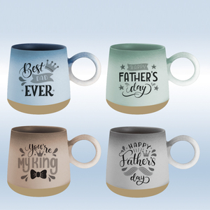 แก้วเซรามิกคุณภาพสูงทันสมัยแบบเรียบง่าย สีพื้นพร้อมลวดลายตัวอักษร เหมาะสำหรับเป็นของขวัญทางธุรกิจ - Product Image 4