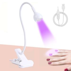 12W UV LED Nagellampe mit Schwanenhals, Schnelltrocknende 3W Maniküre-Lampe, Lichthärtungsgerät mit violettem Licht, Kunststoff für den Heimgebrauch - Product Image 2
