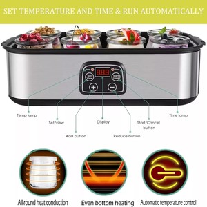 Yogurt <b>Maker</b> 12 Cup Electric With Timer And Temperature Control Multi Function <b>Breakfast</b> Machine - Product Image 3