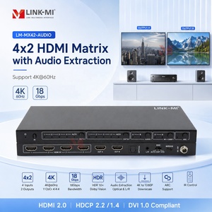 เมทริกซ์ HDMI2.0 4x2 4K60Hz พร้อมระบบตัดเสียงรองรับ18Gbps, dB Vision, HDR 10 +, ฟังก์ชัน hlg และ CEC, <span class=keywords><strong>Arc</strong></span>, EDID Management - Product Image 1