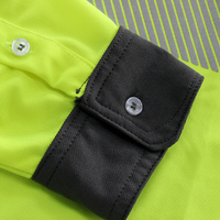 Combinaison de travail haute visibilité personnalisée 100% polyester avec bande réfléchissante, vêtements de travail de sécurité