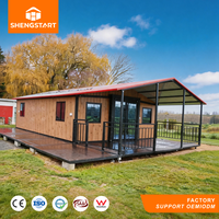 Terrassen-erweiterbares Luxus-Containerhaus: Modernes Tiny Home, bezugsfertig, Hotel, wasserdicht, Fertighaus, Resort, faltbares Wohnzimmer/Schlafzimmer