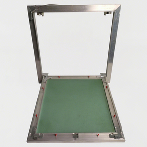 Plaque d'accès dissimulée moderne pour extérieur, à cadre en aluminium, pour maintenance CVC, accès rapide et inspection simplifiée - Product Image 1