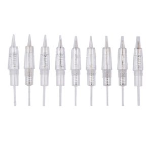 Suministros para Tatuajes PMU, Agujas Transparentes Totalmente Pulimentadas con Rosca para Máquina de Tatuajes Todo en Uno, para Cejas, Labios y Belleza PMU - Product Image 1
