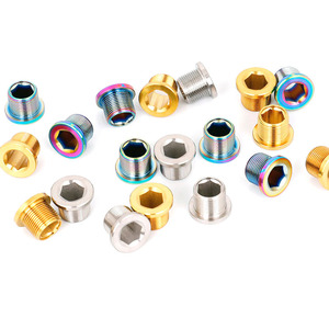 CNC vélo pédalier bras chaîne roue centrale vélo cannelure axe boulons de fixation cyclisme 15x12mm - Product Image 2