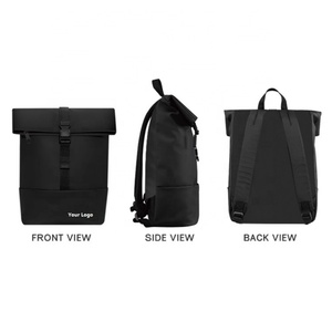 Sac à dos antivol à fermeture roll-top pour homme, prix de gros fabricant, avec logo personnalisé, pour ordinateur portable professionnel - Product Image 5