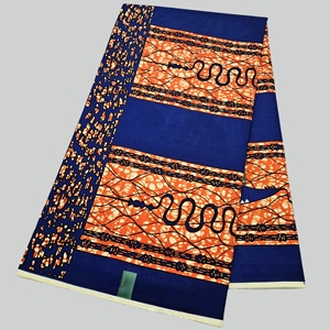 Nouvelle Arrivée Tissu Pagne Africain Hollandais en <span class=keywords><strong>Coton</strong></span> 100% Biologique Peigné Batik Doré à Paillettes Tissé 150g/m² - Product Image 2