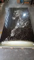 Panneau mural en PVC flexible 3D effet marbre brillant, résistant aux UV, recyclable, épaisseur personnalisable 1,5-6 mm