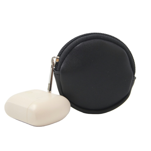 Custom Oval Earbud Case Portable PVC Headphone Bluetooth Earphones USB Cables Storage Bag with Zipper