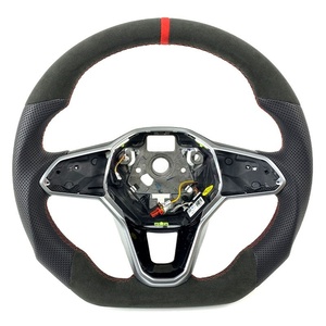 Volante Deportivo de Fibra de Carbono Forjado Real en Oferta para <span class=keywords><strong>Volkswagen</strong></span> MK8 Golf Gti Passat Teramont 2020-2024 - Product Image 5