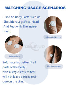 Foglio di gel foglio di gel pad a bassa resistenza pulsante Ag/agcl elettrodi rotondi monouso Ecg snap3.5 per decine di elettrodi adesivi - Product Image 3