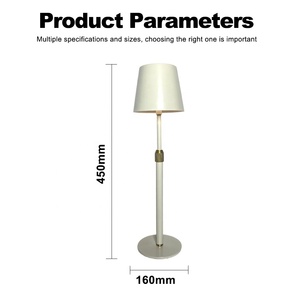 Lámpara de Mesa Decorativa Nórdica para Estudio, Dormitorio, Restaurante Moderno, LED de Lujo, Inalámbrica, Recargable por USB, Táctil - Product Image 3