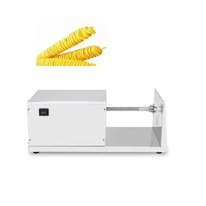 110V 220V electric potato cutter potato chips twister machine / spring spiral potato chips machine