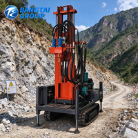 Foreuse hydraulique portable pour puits d'eau, équipement rotatif diesel pour la construction de puits d'eau souterraine