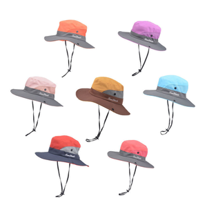 Sombrero <span class=keywords><strong>de</strong></span> pescador con <span class=keywords><strong>cola</strong></span> <span class=keywords><strong>de</strong></span> <span class=keywords><strong>caballo</strong></span> para niños, sombrilla con agujero, protector solar, para jugar al sol, ala ancha, costura <span class=keywords><strong>de</strong></span> Color, informal, para verano - Product Image 1