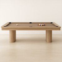 Table de billard de luxe moderne en bois massif de qualité supérieure de 8 pieds avec poches en cuir et tiroir pour un usage domestique