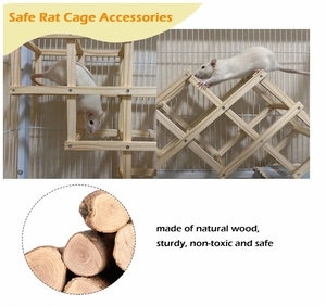 Sang trọng động vật nhỏ bằng gỗ bò Chuột rắn gỗ Pet đồ chơi - Product Image 5