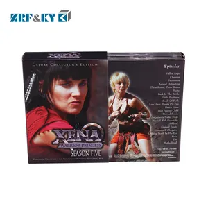 Caixa de embalagem personalizada dvd cd, conjunto de caixa de embalagem 8x dvd & 16x dvd repli-impressão da cação