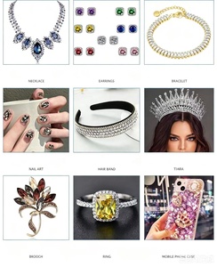 <span class=keywords><strong>Strass</strong></span> en verre multicolores de forme marquise 7*15mm, perles facettées en cristal <span class=keywords><strong>pour</strong></span> le nail art, les bijoux vestimentaires et les loisirs créatifs - Product Image 4