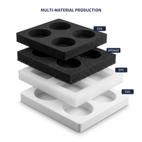 Insert en mousse EVA/IXPE imperméable de qualité médicale pour étui à instruments chirurgicaux, plateau découpé sur mesure