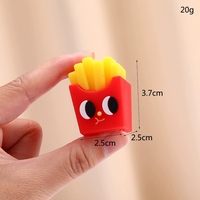 Taille-crayons en silicone de haute qualité en forme d'animaux, lapin mignon et designs de hamburger pour la papeterie en gros