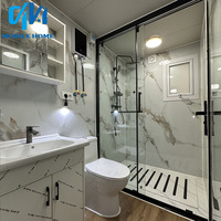 Maison préfabriquée de luxe portable 20 pieds 40 pieds avec certification SAA WaterMark pour l'Australie, 2, 3, 4 ou 5 chambres, extensible, en conteneur, pour l'extérieur