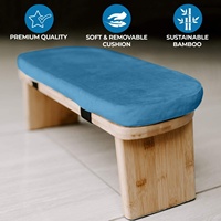 Chaise de méditation Banc Seiza réglable sans jambes Tabouret à genoux